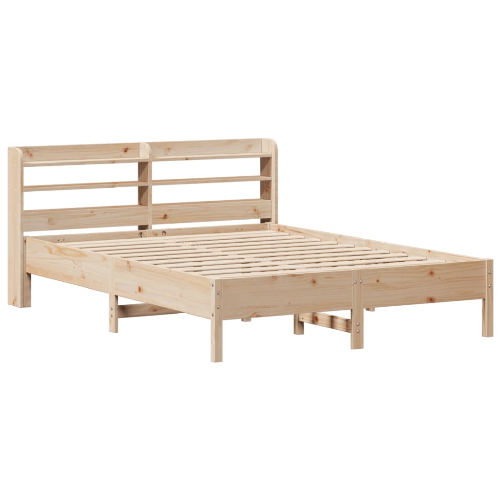 Bedframe zonder matras massief grenenhout 135x190 cm is nu te koop bij PeponiXL, paradijselijk wonen!