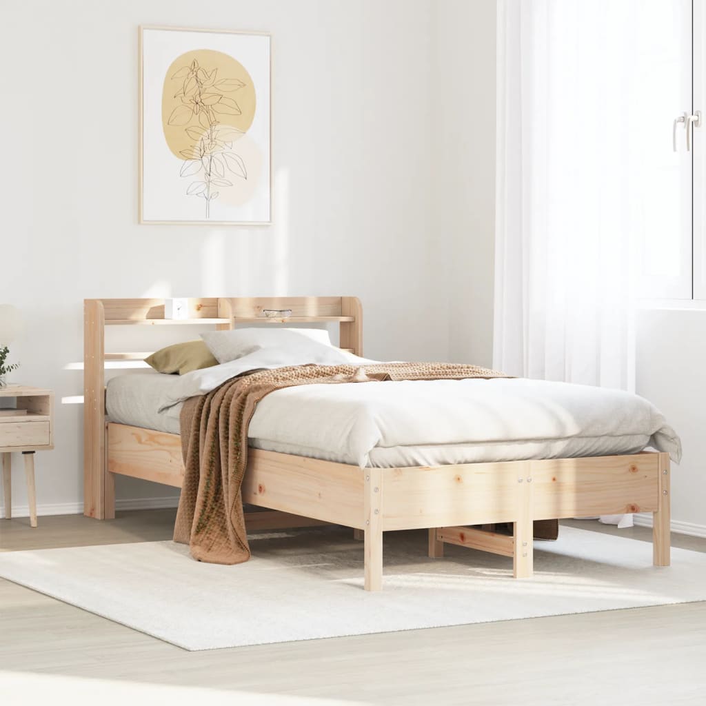 Bedframe zonder matras massief grenenhout 120x190 cm is nu te koop bij PeponiXL, paradijselijk wonen!