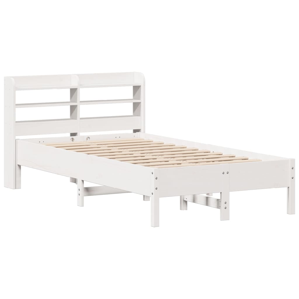 Bedframe zonder matras massief grenenhout wit 120x190 cm is nu te koop bij PeponiXL, paradijselijk wonen!