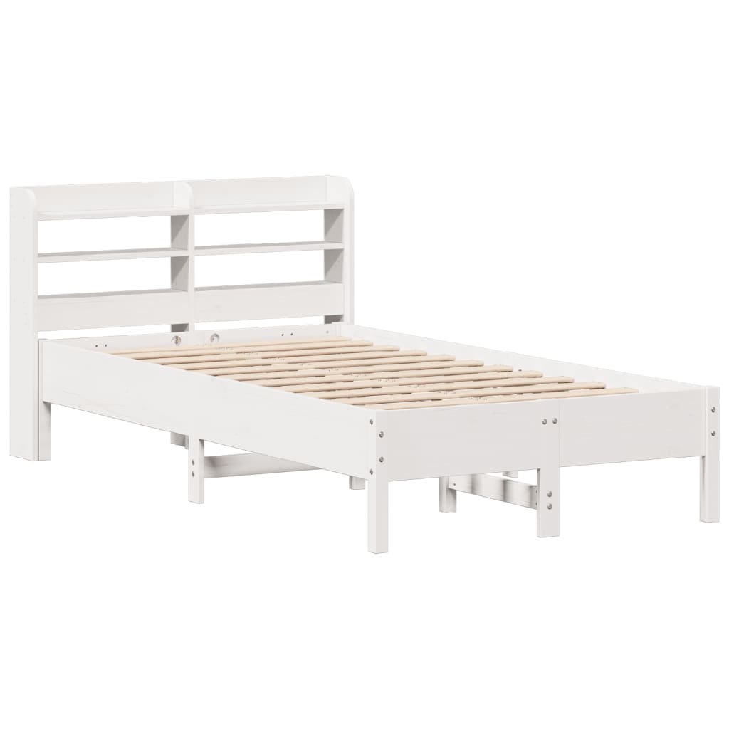 Bedframe zonder matras massief grenenhout wit 90x190 cm is nu te koop bij PeponiXL, paradijselijk wonen!