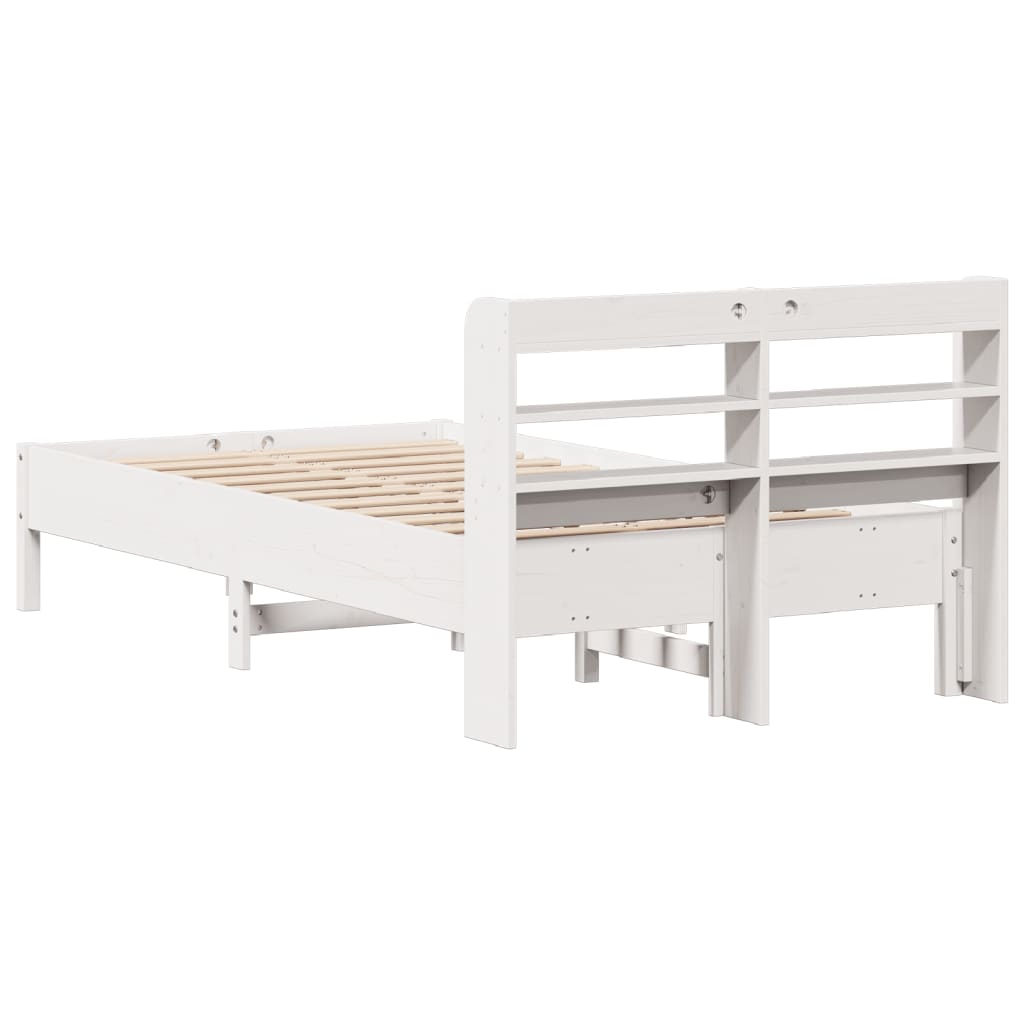 Bedframe zonder matras massief grenenhout wit 90x190 cm is nu te koop bij PeponiXL, paradijselijk wonen!