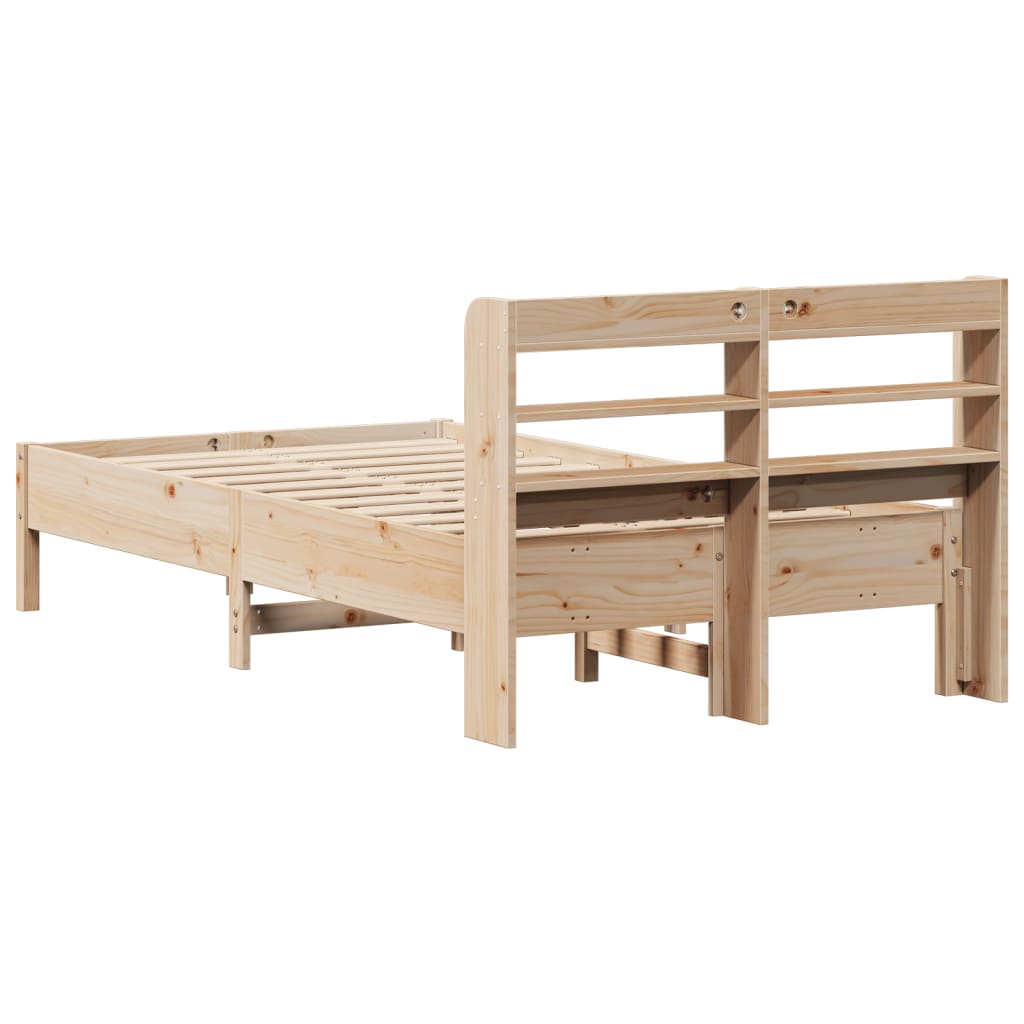 Bedframe zonder matras massief grenenhout 75x190 cm is nu te koop bij PeponiXL, paradijselijk wonen!