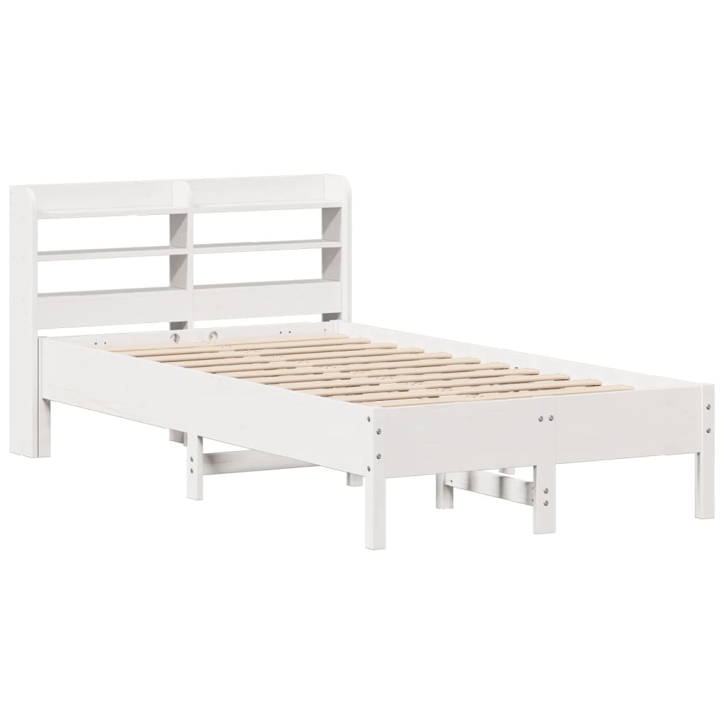 Bedframe zonder matras massief grenenhout wit 75x190 cm is nu te koop bij PeponiXL, paradijselijk wonen!