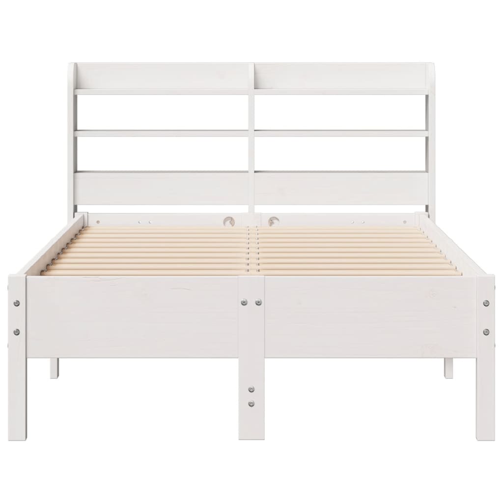Bedframe zonder matras massief grenenhout wit 75x190 cm is nu te koop bij PeponiXL, paradijselijk wonen!