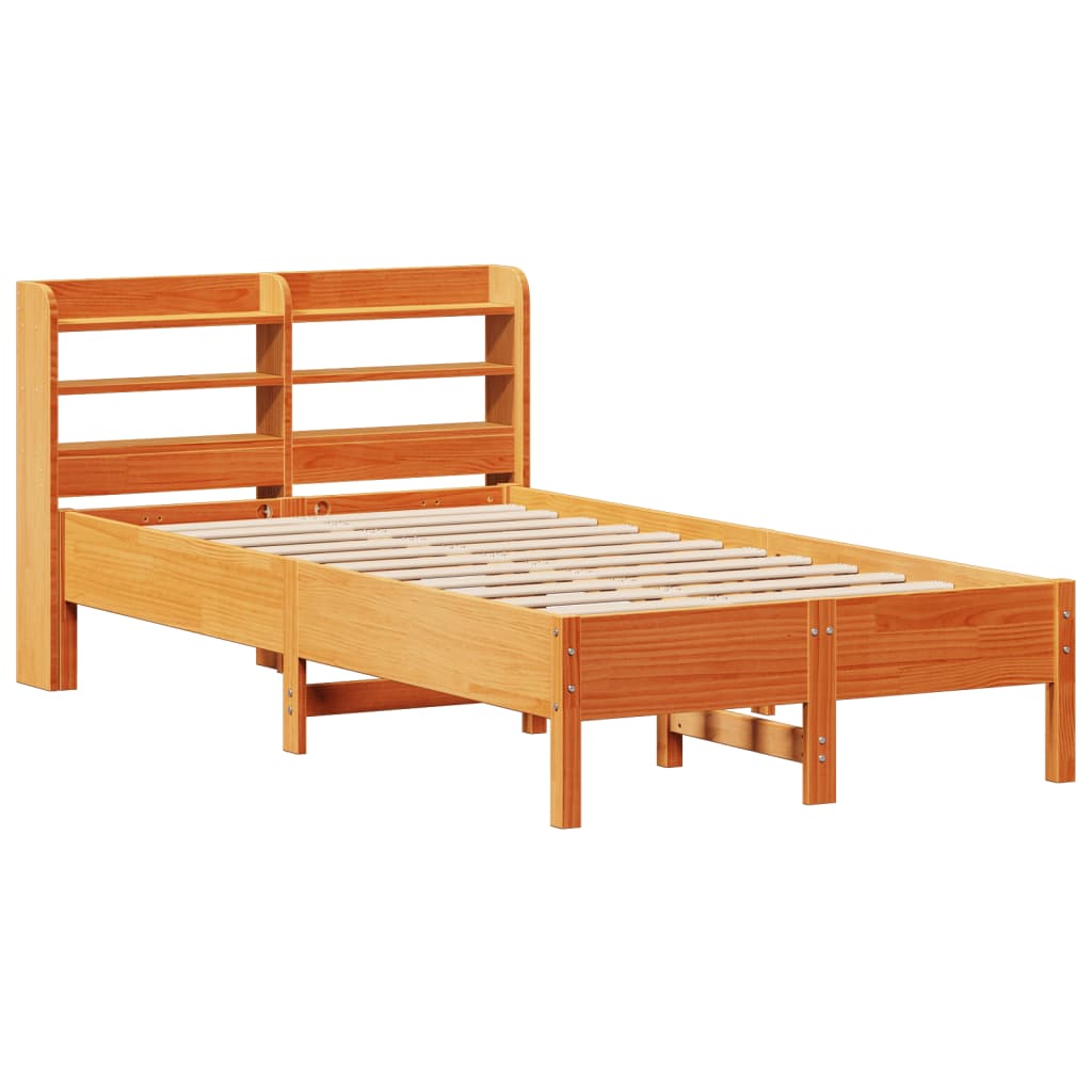 Bedframe zonder matras massief grenenhout wasbruin 75x190 cm is nu te koop bij PeponiXL, paradijselijk wonen!