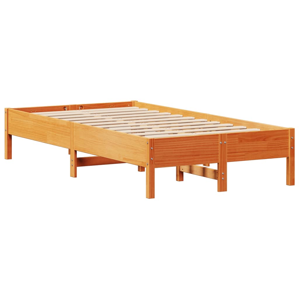 Bedframe zonder matras massief grenenhout wasbruin 75x190 cm is nu te koop bij PeponiXL, paradijselijk wonen!