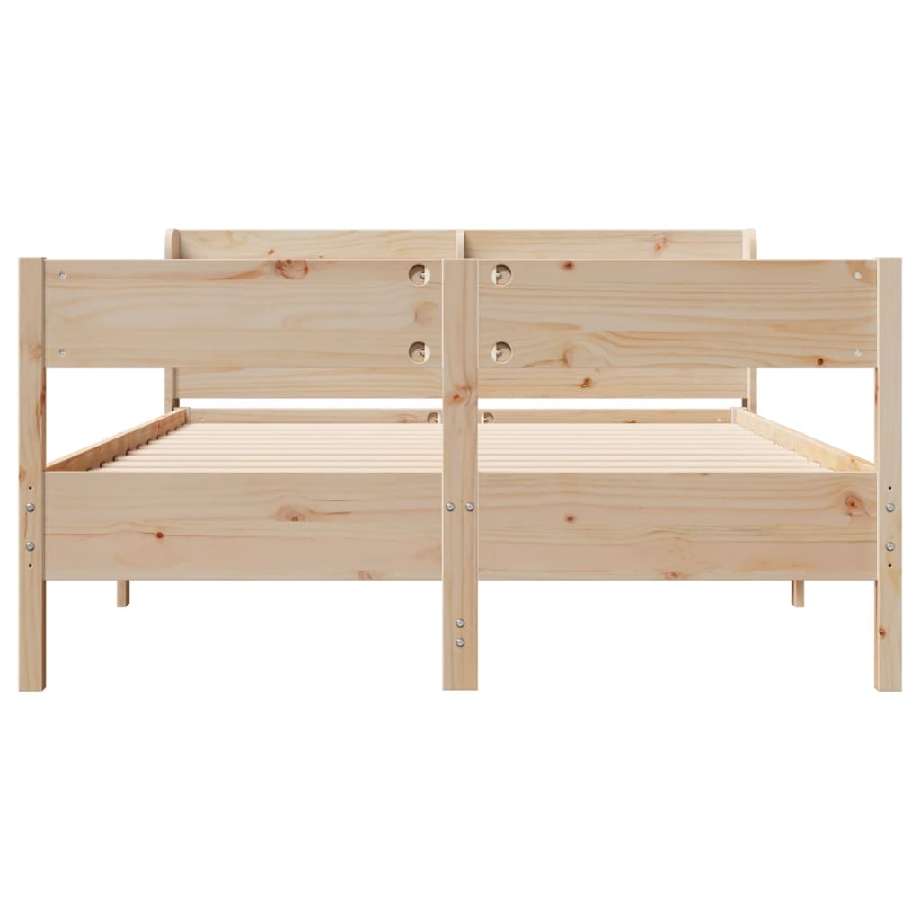Bedframe zonder matras massief grenenhout 160x200 cm is nu te koop bij PeponiXL, paradijselijk wonen!