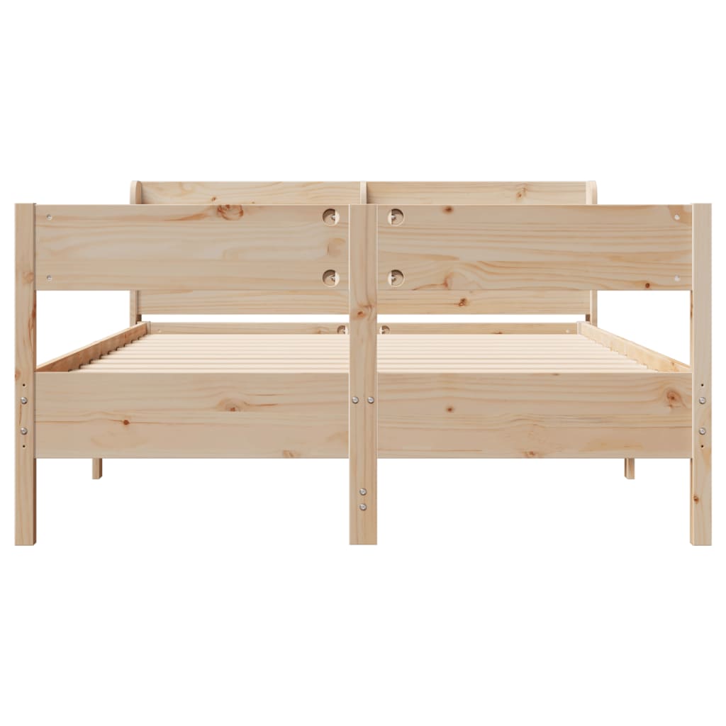 Bedframe zonder matras massief grenenhout 150x200 cm is nu te koop bij PeponiXL, paradijselijk wonen!