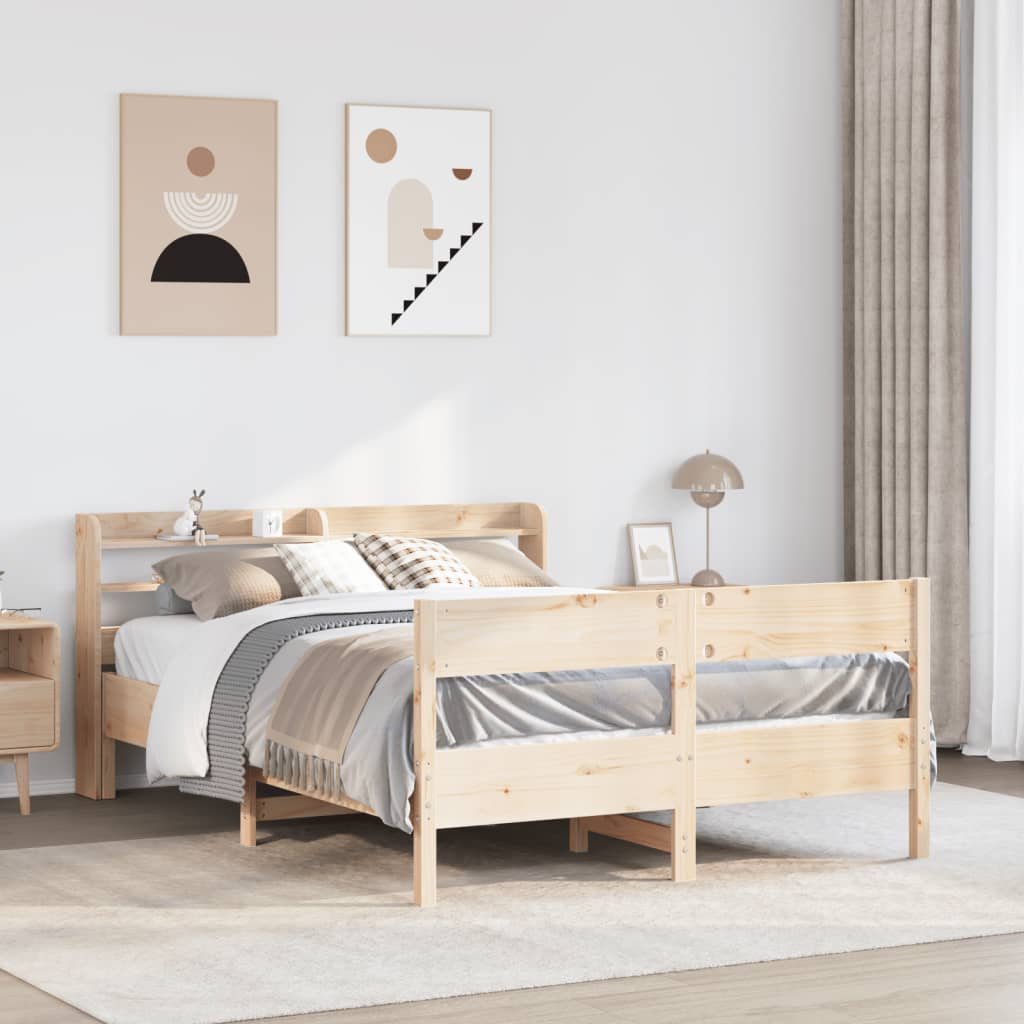 Bedframe zonder matras massief grenenhout 150x200 cm is nu te koop bij PeponiXL, paradijselijk wonen!