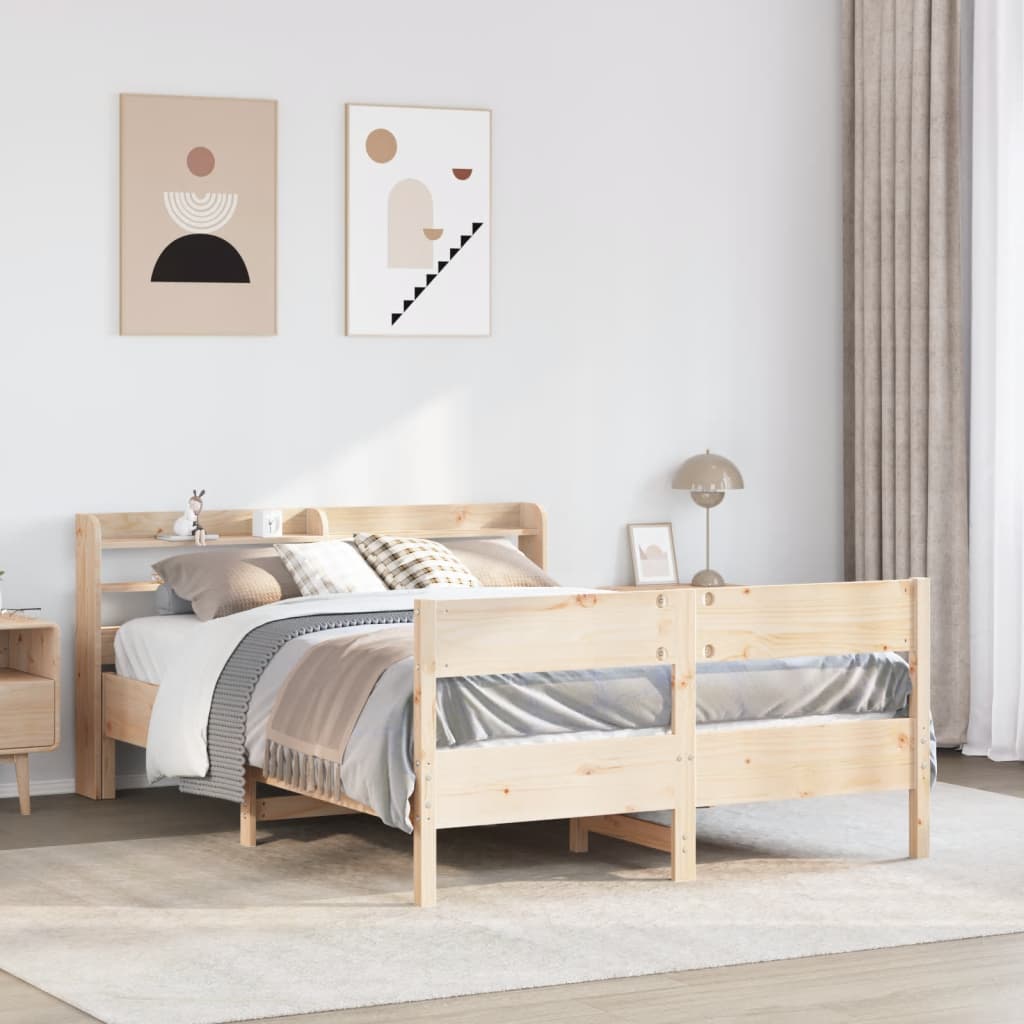 Bedframe zonder matras massief grenenhout 120x200 cm is nu te koop bij PeponiXL, paradijselijk wonen!