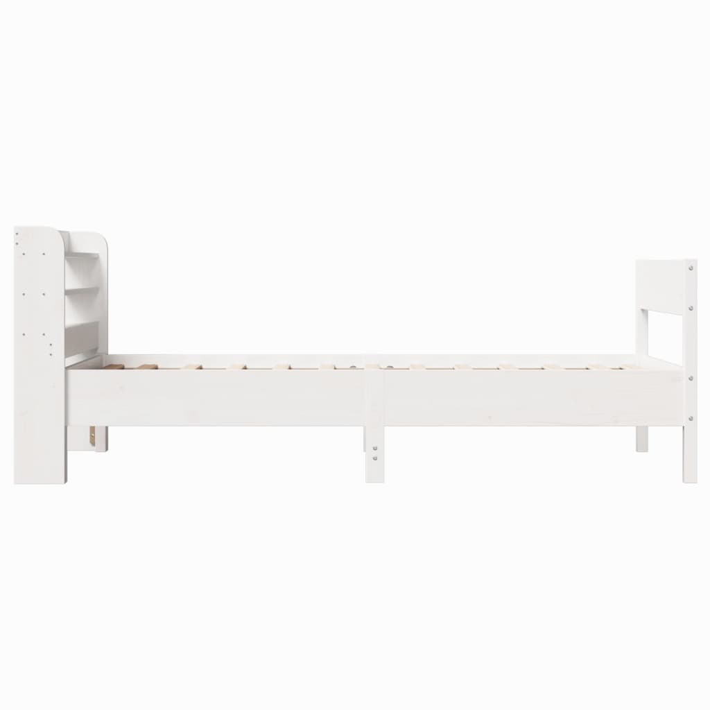Bedframe zonder matras massief grenenhout wit 90x200 cm is nu te koop bij PeponiXL, paradijselijk wonen!