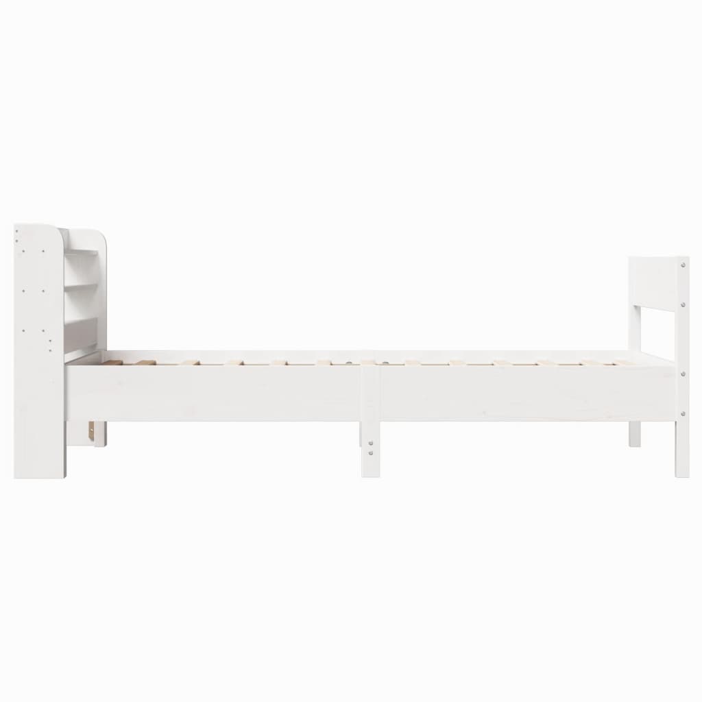Bedframe zonder matras massief grenenhout wit 90x190 cm is nu te koop bij PeponiXL, paradijselijk wonen!