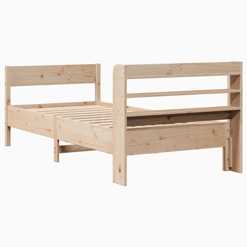 Bedframe zonder matras massief grenenhout 75x190 cm is nu te koop bij PeponiXL, paradijselijk wonen!