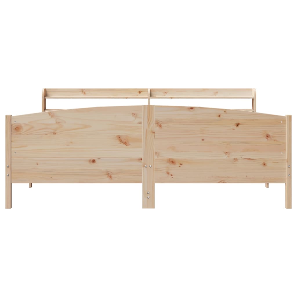 Bedframe zonder matras massief grenenhout 200x200 cm is nu te koop bij PeponiXL, paradijselijk wonen!