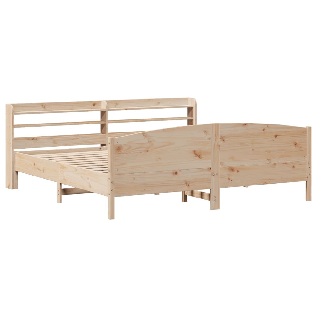 Bedframe zonder matras massief grenenhout 180x200 cm is nu te koop bij PeponiXL, paradijselijk wonen!