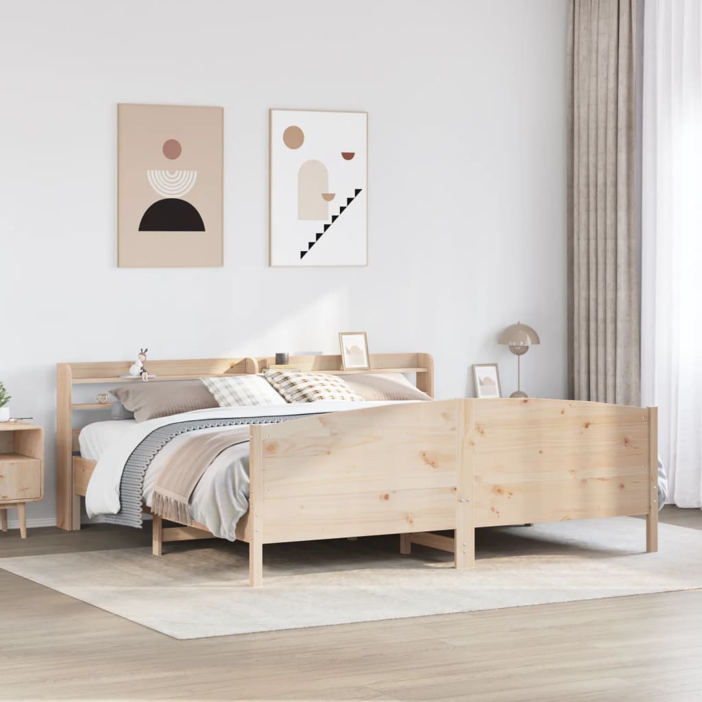 Bedframe zonder matras massief grenenhout 180x200 cm is nu te koop bij PeponiXL, paradijselijk wonen!