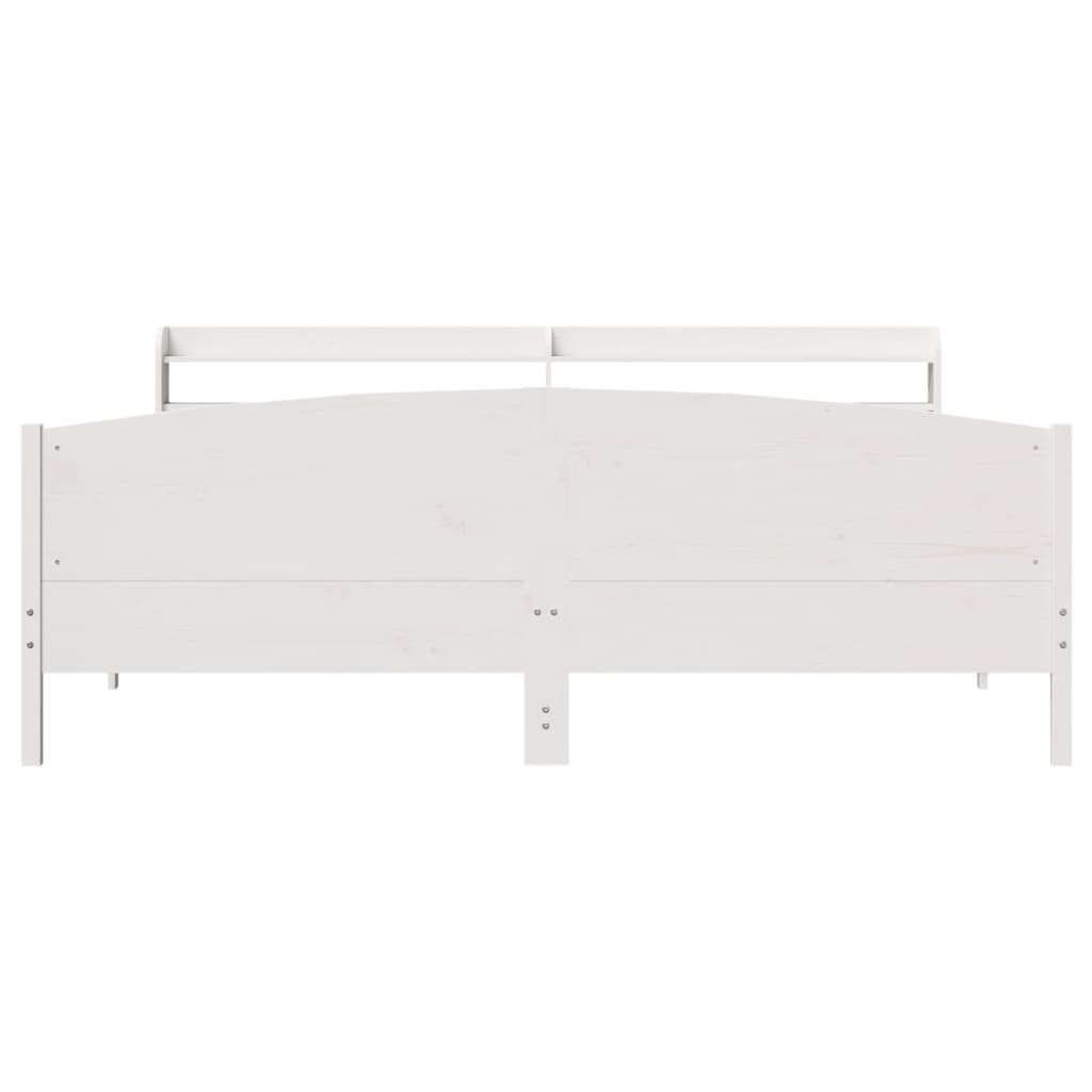 Bedframe zonder matras massief grenenhout wit 180x200 cm is nu te koop bij PeponiXL, paradijselijk wonen!