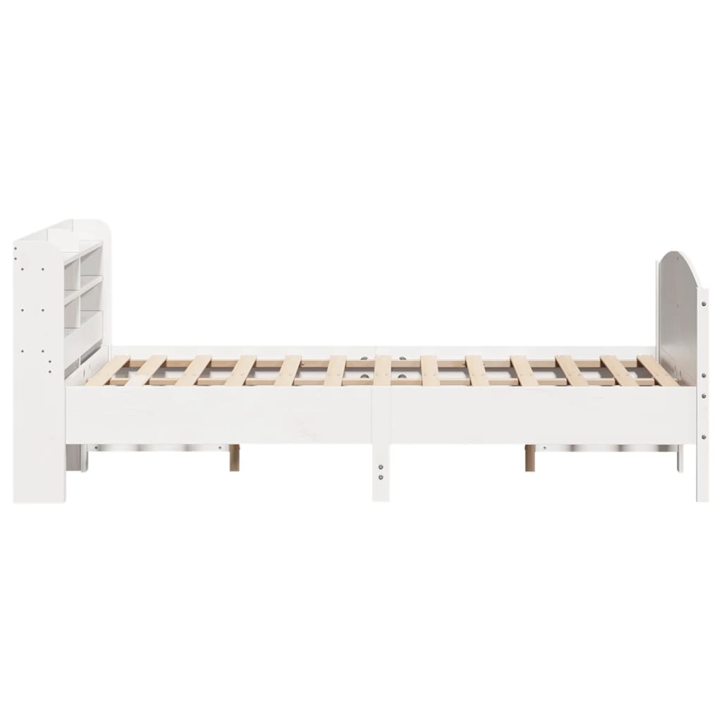 Bedframe zonder matras massief grenenhout wit 160x200 cm is nu te koop bij PeponiXL, paradijselijk wonen!