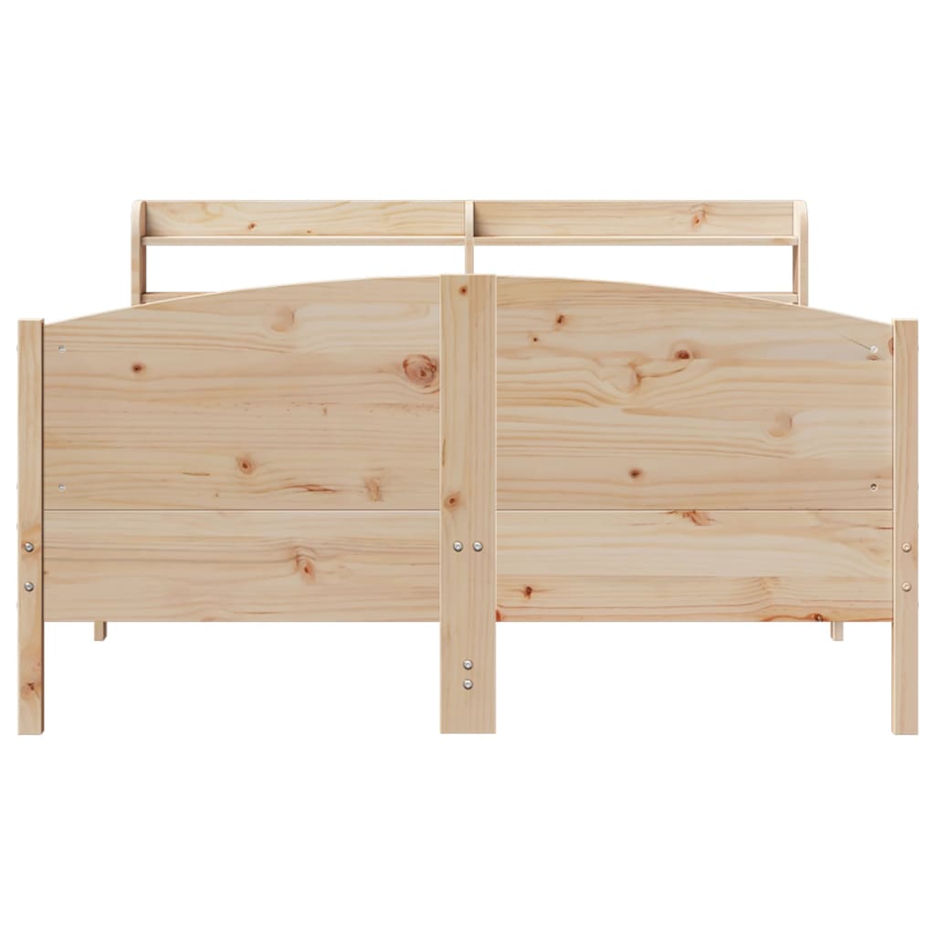 Bedframe zonder matras massief grenenhout 150x200 cm is nu te koop bij PeponiXL, paradijselijk wonen!