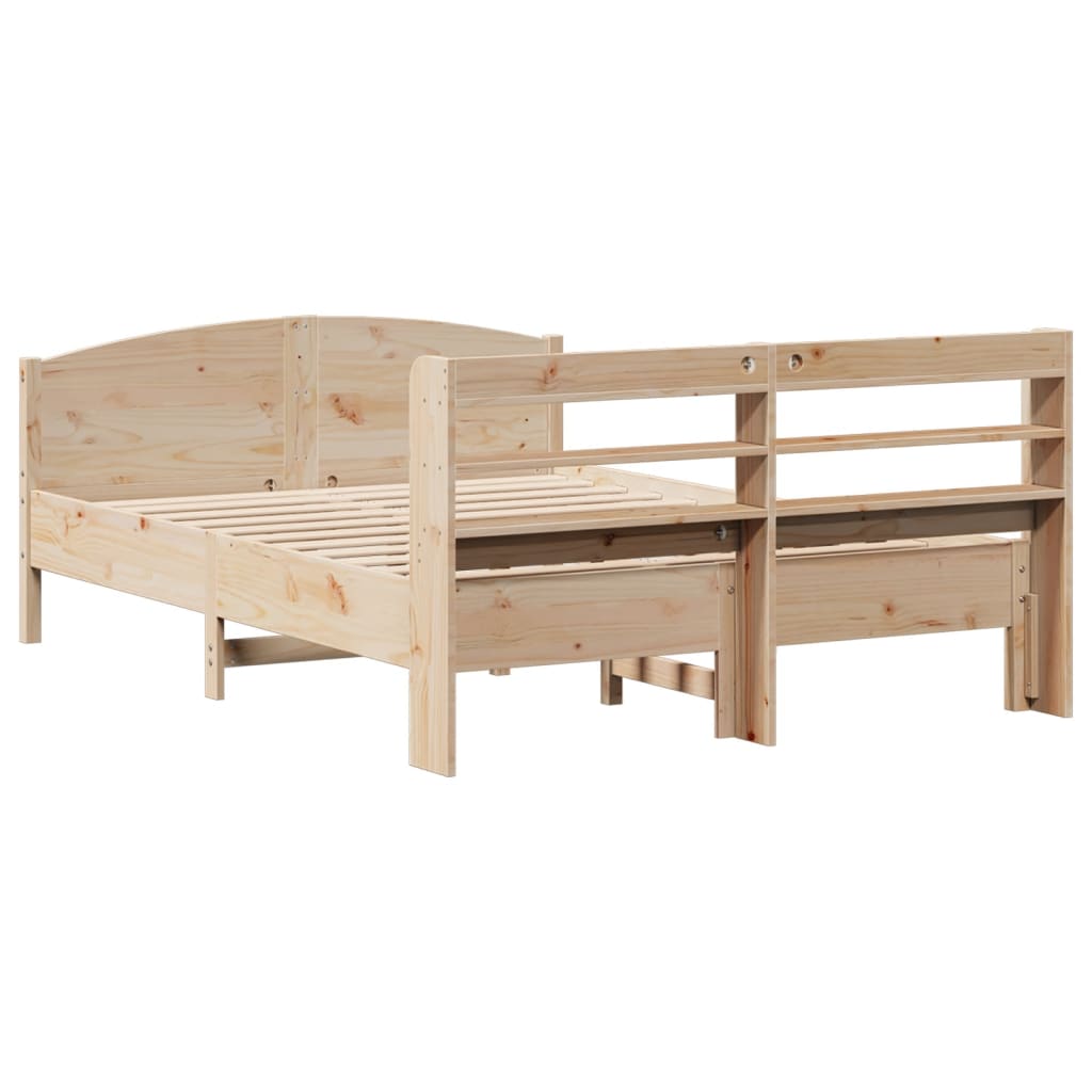 Bedframe zonder matras massief grenenhout 120x200 cm is nu te koop bij PeponiXL, paradijselijk wonen!
