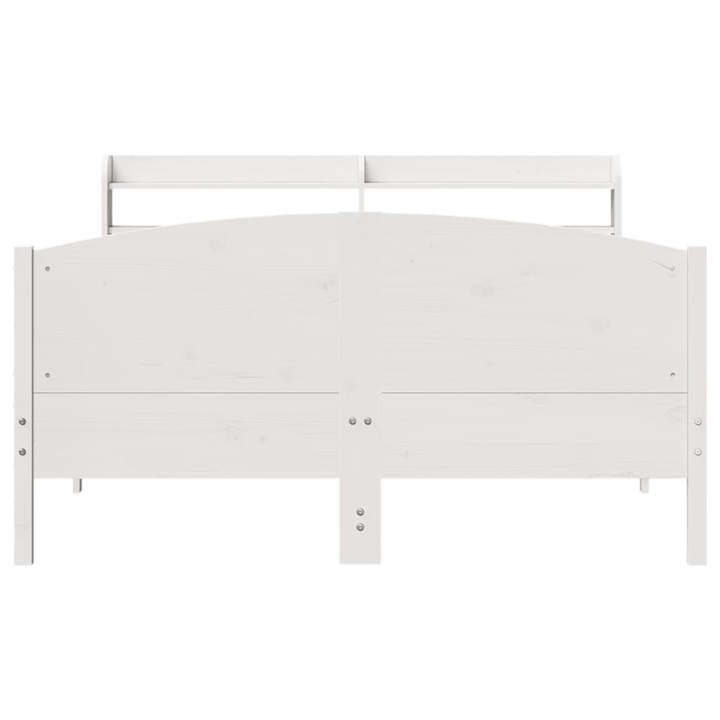 Bedframe zonder matras massief grenenhout wit 140x190 cm is nu te koop bij PeponiXL, paradijselijk wonen!