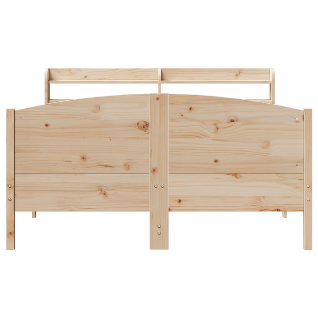 Bedframe zonder matras massief grenenhout 135x190 cm is nu te koop bij PeponiXL, paradijselijk wonen!