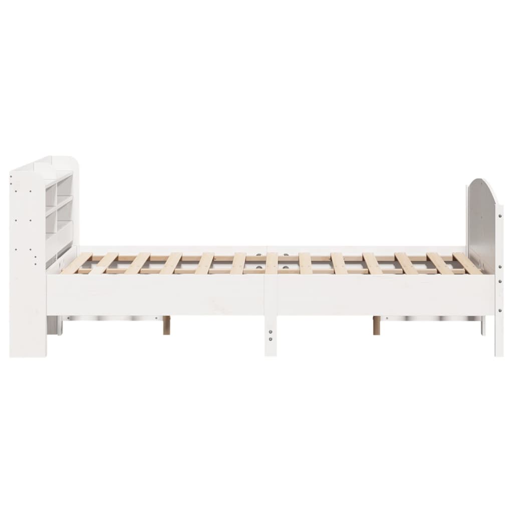 Bedframe zonder matras massief grenenhout wit 120x190 cm is nu te koop bij PeponiXL, paradijselijk wonen!