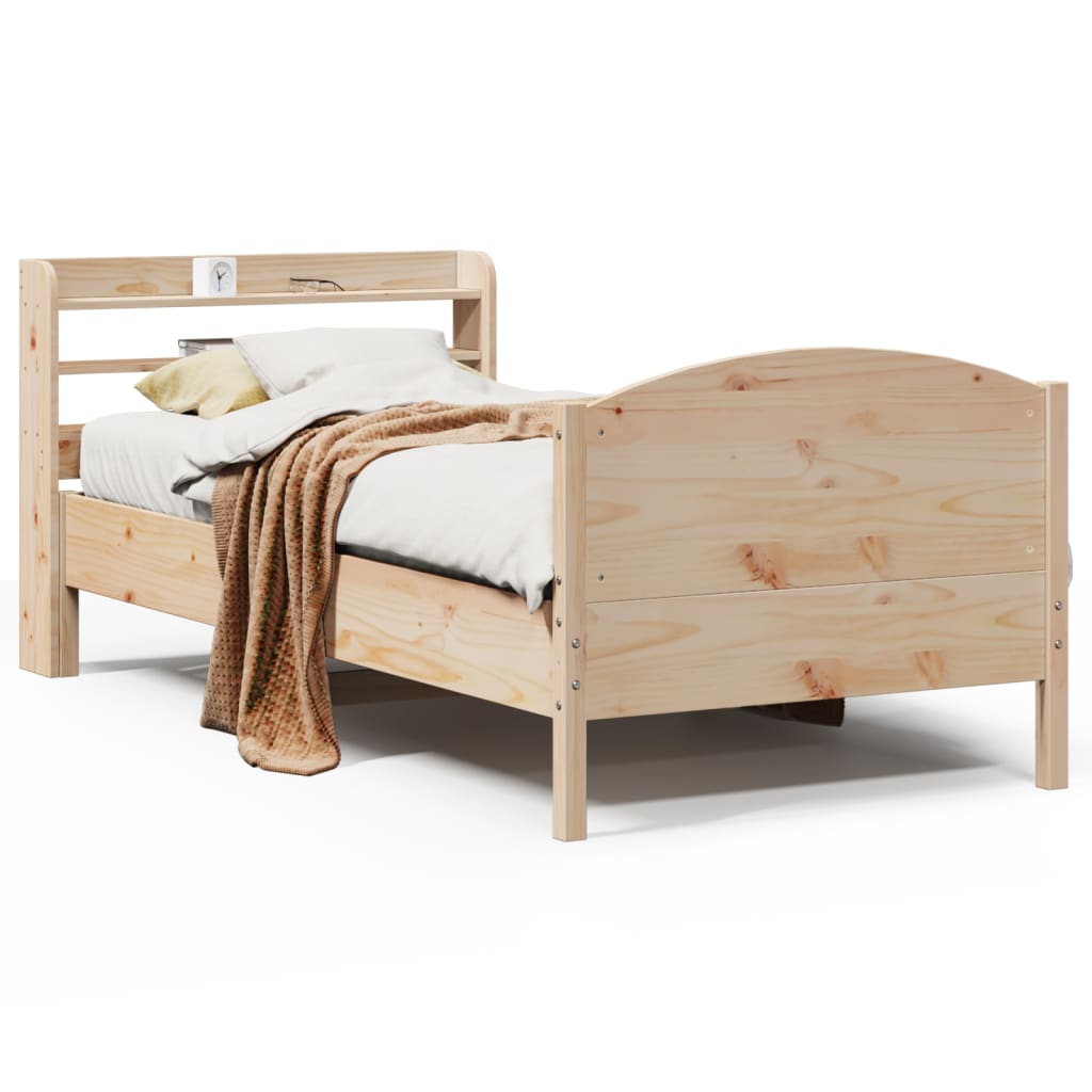 Bedframe zonder matras massief grenenhout 100x200 cm is nu te koop bij PeponiXL, paradijselijk wonen!