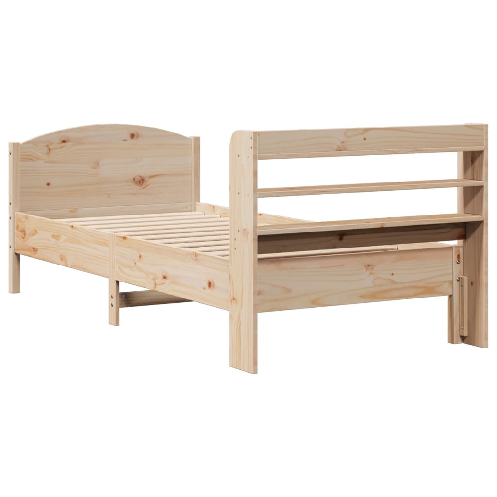Bedframe zonder matras massief grenenhout 100x200 cm is nu te koop bij PeponiXL, paradijselijk wonen!
