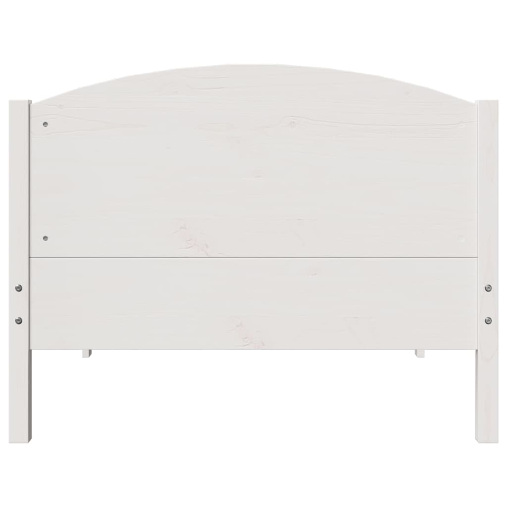 Bedframe zonder matras massief grenenhout wit 140x200 cm is nu te koop bij PeponiXL, paradijselijk wonen!