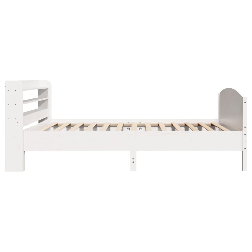 Bedframe zonder matras massief grenenhout wit 140x200 cm is nu te koop bij PeponiXL, paradijselijk wonen!