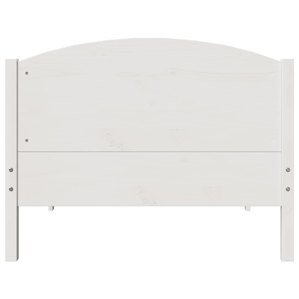 Bedframe zonder matras massief grenenhout wit 90x200 cm is nu te koop bij PeponiXL, paradijselijk wonen!