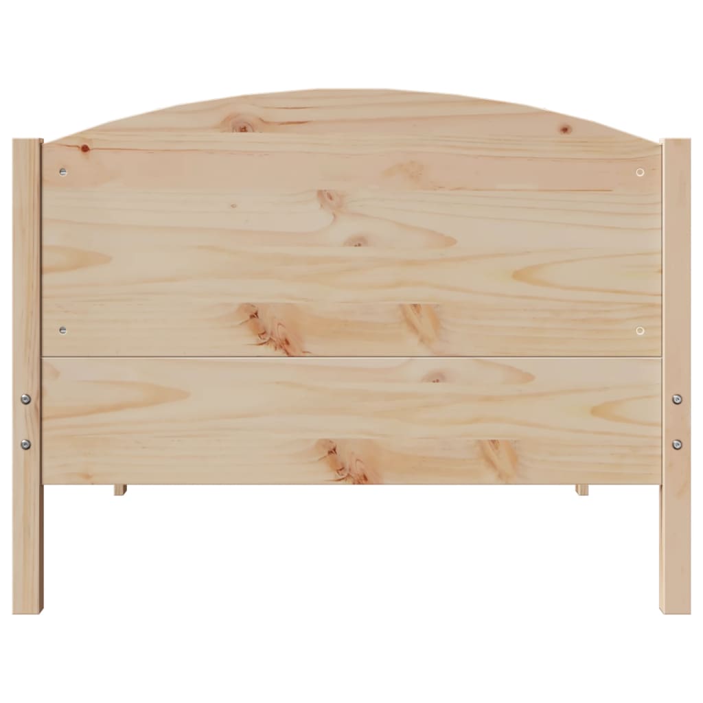 Bedframe zonder matras massief grenenhout 75x190 cm is nu te koop bij PeponiXL, paradijselijk wonen!