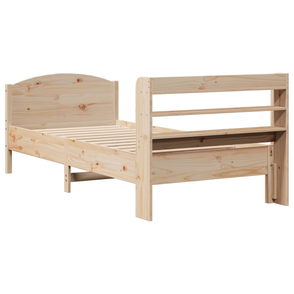 Bedframe zonder matras massief grenenhout 75x190 cm is nu te koop bij PeponiXL, paradijselijk wonen!