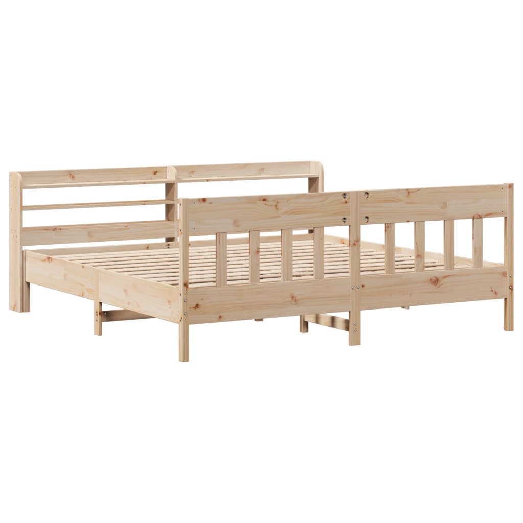 Bedframe zonder matras massief grenenhout 180x200 cm is nu te koop bij PeponiXL, paradijselijk wonen!