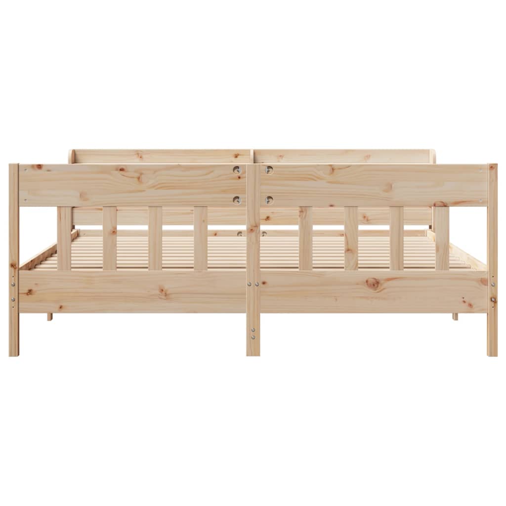 Bedframe zonder matras massief grenenhout 180x200 cm is nu te koop bij PeponiXL, paradijselijk wonen!