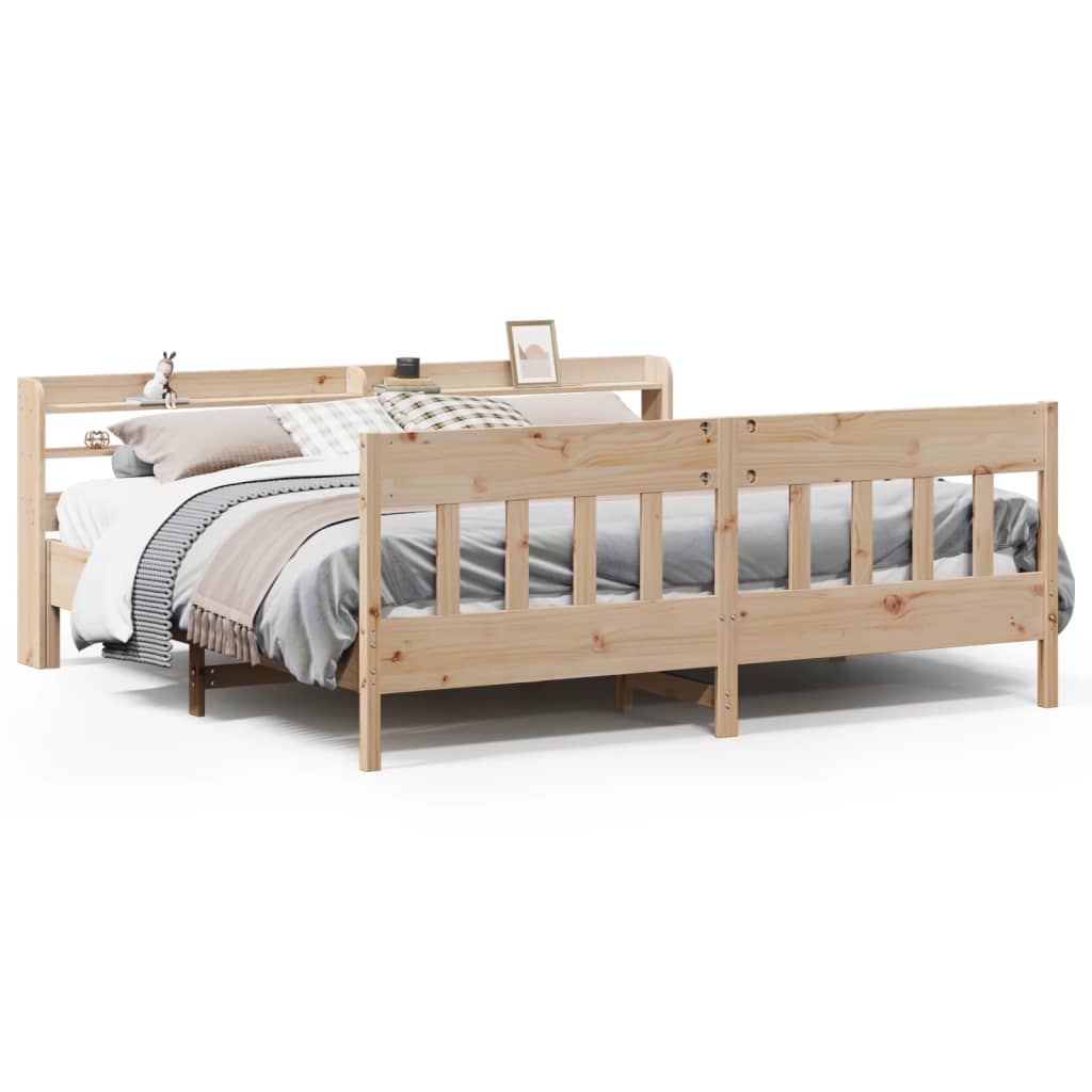 Bedframe zonder matras massief grenenhout 180x200 cm is nu te koop bij PeponiXL, paradijselijk wonen!