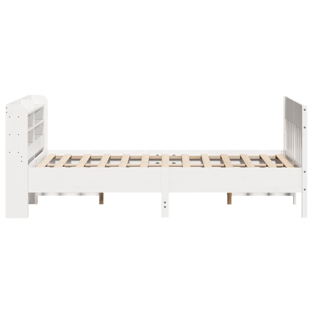 Bedframe zonder matras massief grenenhout wit 140x200 cm is nu te koop bij PeponiXL, paradijselijk wonen!