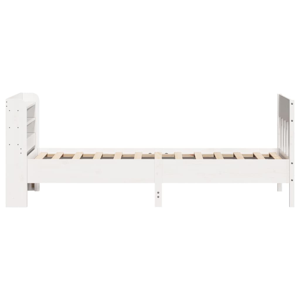 Bedframe zonder matras massief grenenhout wit 140x200 cm is nu te koop bij PeponiXL, paradijselijk wonen!