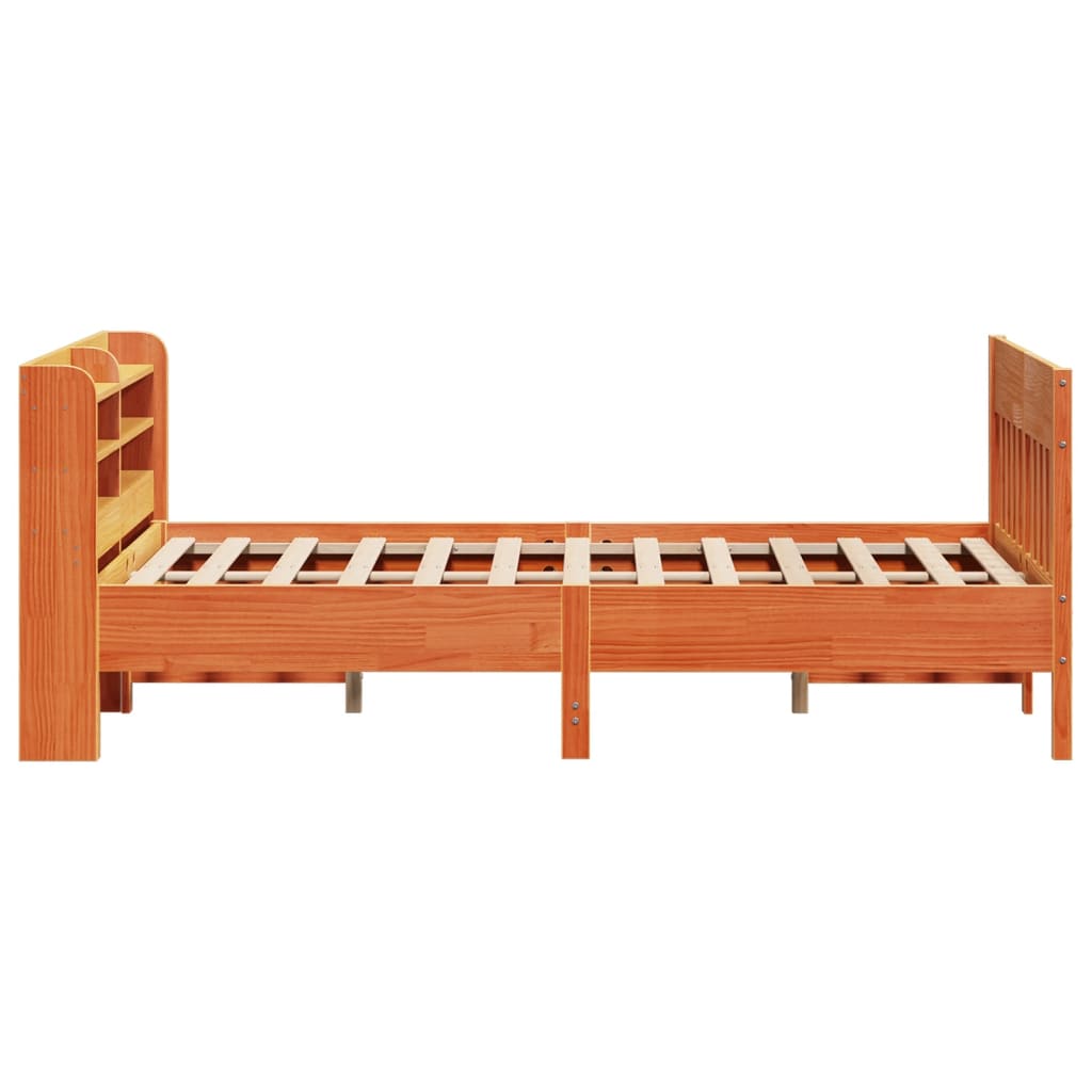 Bed met matras massief grenenhout wasbruin 140x190 cm is nu te koop bij PeponiXL, paradijselijk wonen!