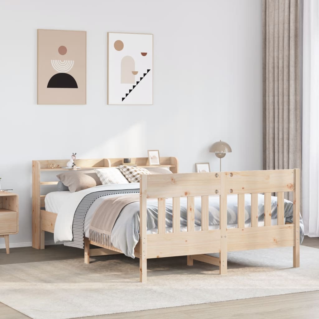 Bedframe zonder matras massief grenenhout 120x190 cm is nu te koop bij PeponiXL, paradijselijk wonen!