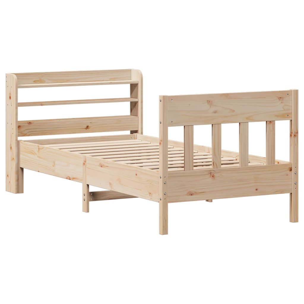 Bedframe zonder matras massief grenenhout 75x190 cm is nu te koop bij PeponiXL, paradijselijk wonen!