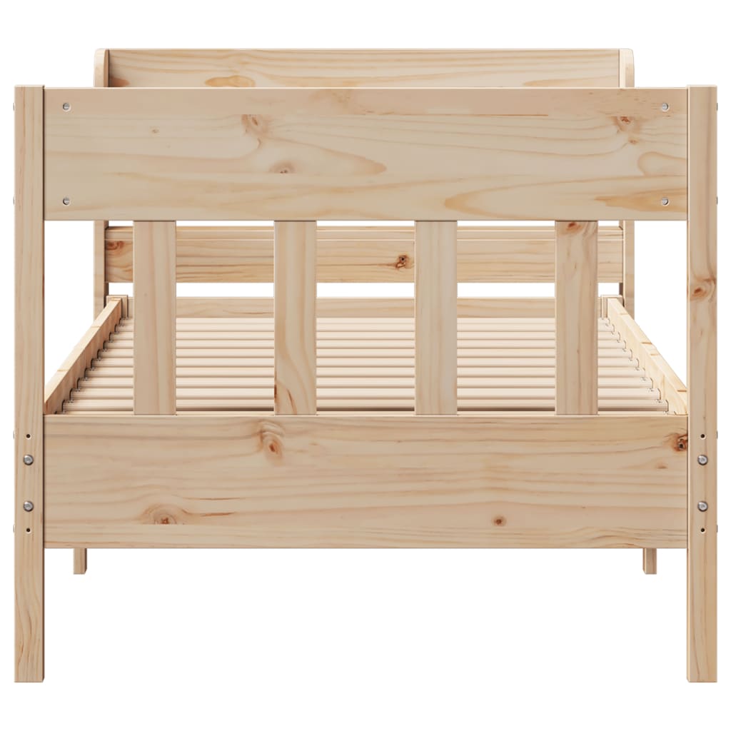 Bedframe zonder matras massief grenenhout 75x190 cm is nu te koop bij PeponiXL, paradijselijk wonen!