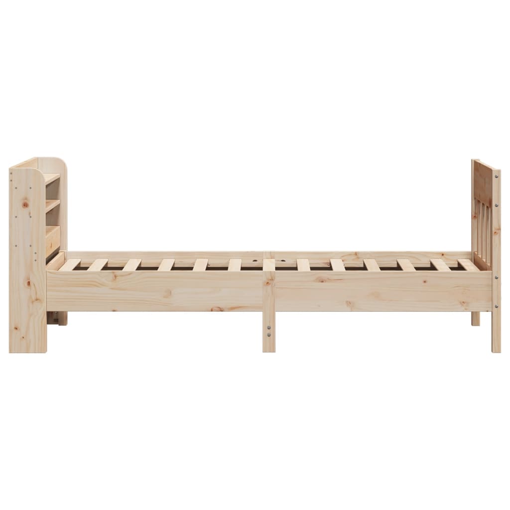 Bedframe zonder matras massief grenenhout 75x190 cm is nu te koop bij PeponiXL, paradijselijk wonen!