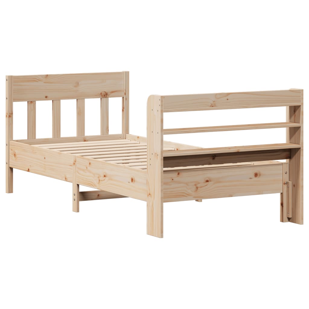 Bedframe zonder matras massief grenenhout 75x190 cm is nu te koop bij PeponiXL, paradijselijk wonen!