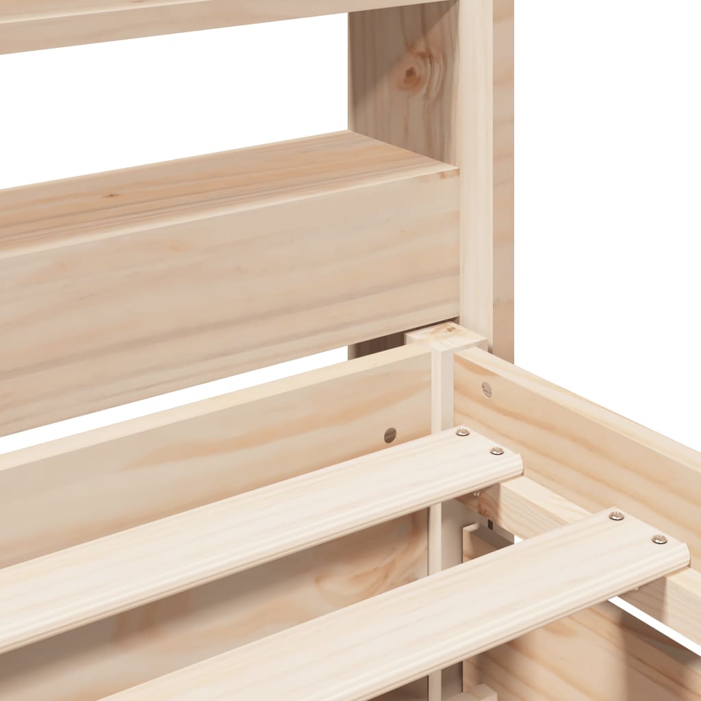 Bedframe zonder matras massief grenenhout 200x200 cm is nu te koop bij PeponiXL, paradijselijk wonen!