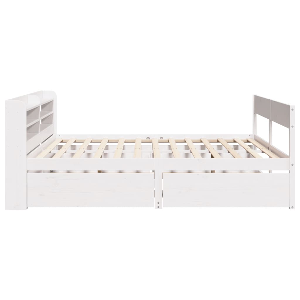 Bedframe zonder matras massief grenenhout wit 160x200 cm is nu te koop bij PeponiXL, paradijselijk wonen!