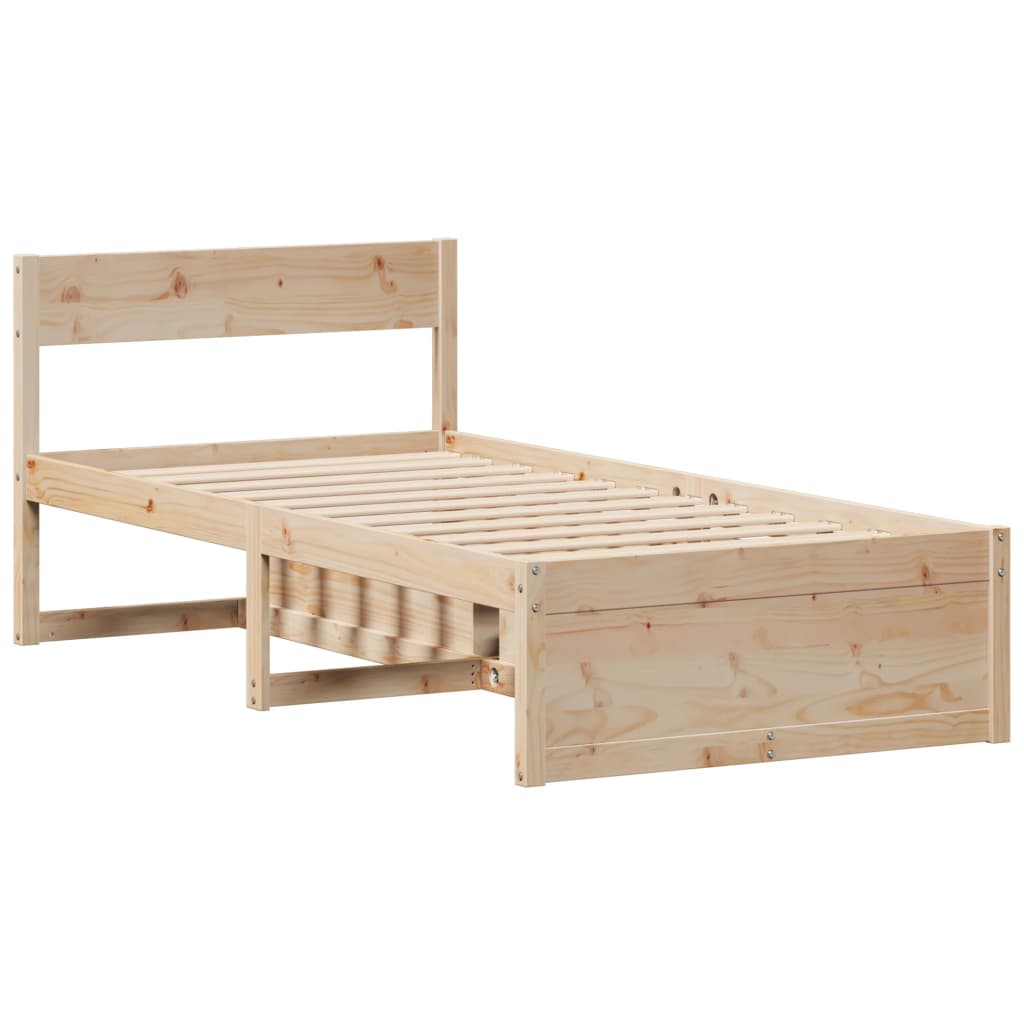 Bedframe zonder matras massief grenenhout 90x200 cm is nu te koop bij PeponiXL, paradijselijk wonen!