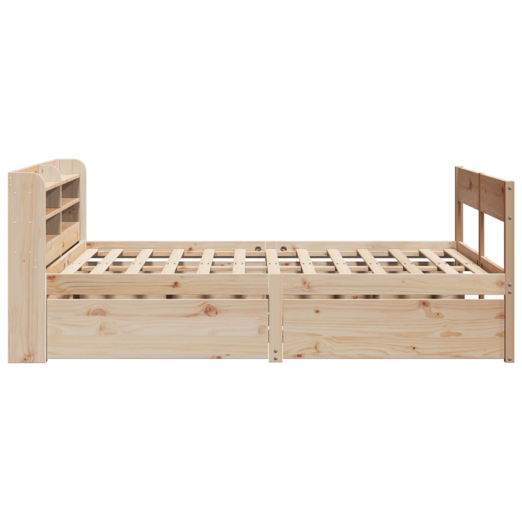 Bedframe zonder matras massief grenenhout 135x190 cm is nu te koop bij PeponiXL, paradijselijk wonen!