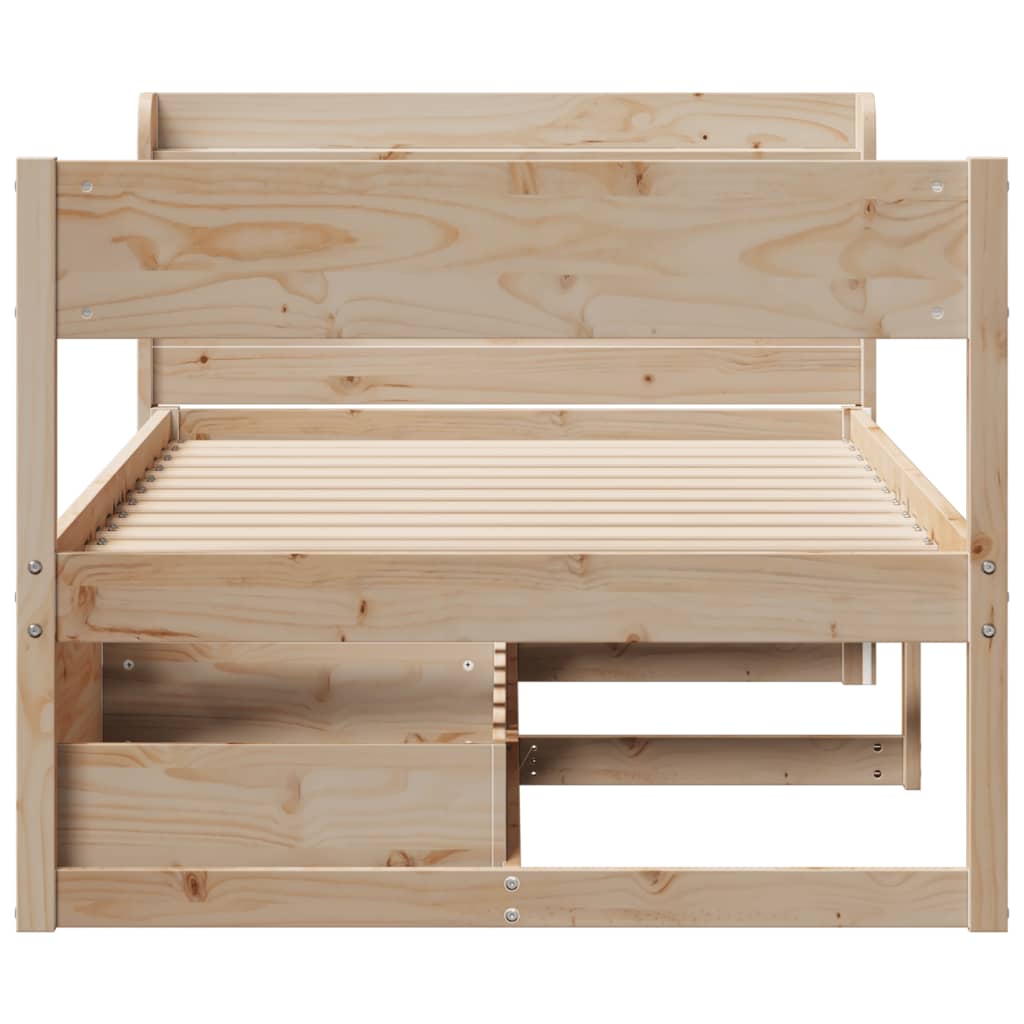 Bedframe zonder matras massief grenenhout 90x190 cm is nu te koop bij PeponiXL, paradijselijk wonen!